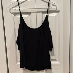 Black cut shoulder